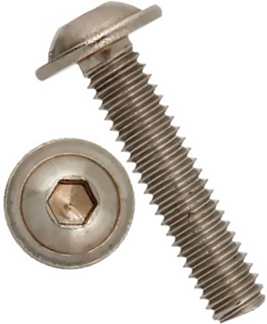 Винт с полукруглой головкой и пресс-шайбой, нержавеющая сталь