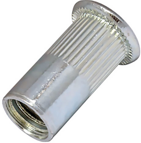 Заклепка-гайка плоская головка