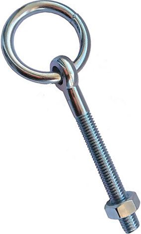 Кольцо - болт для двери, с болтом