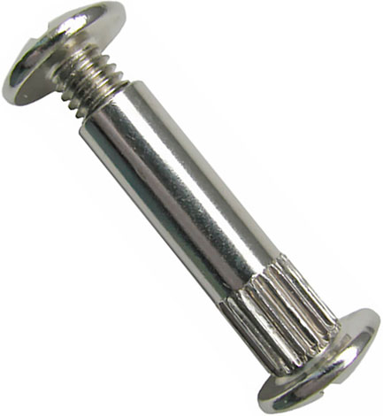 Стяжка мебельная межсекционная М6/8 × 30 М6 x15, никель 018007