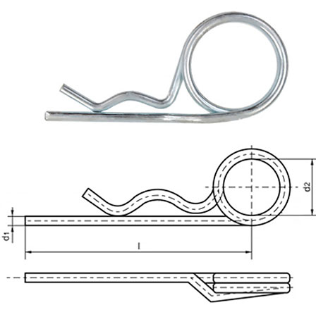 Шплинт пружинный игольчатый