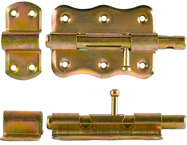 Задвижка с круглым ригелем