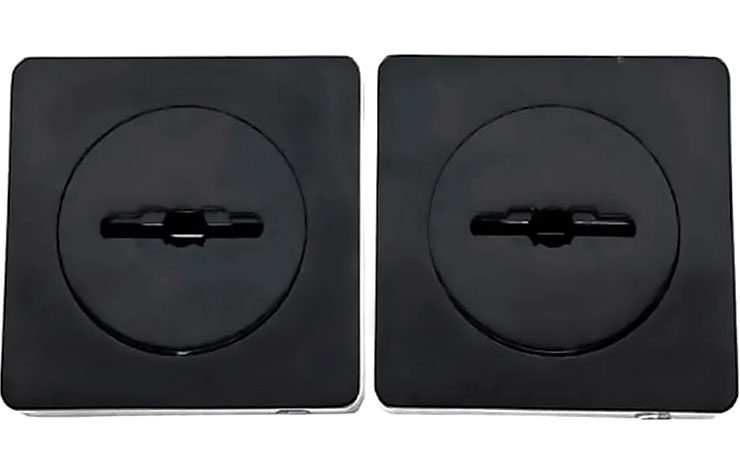 Накладка квадратная ET 08 Black Mat KEDR