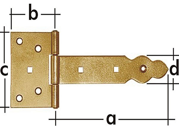 Петля воротная, декоративная