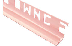 Угол ПВХ для плитки внутренний 9 мм розовый