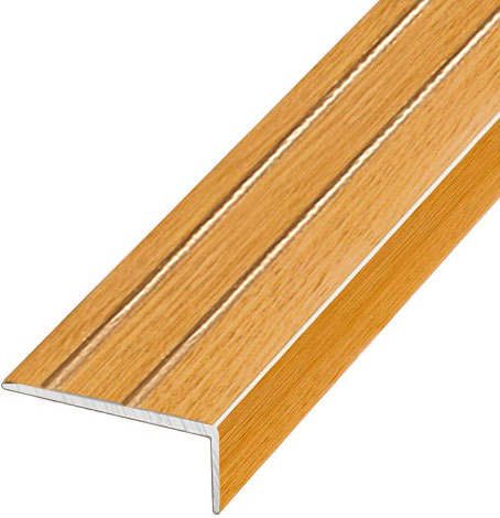 Лестничный профиль рифленый 23.5 × 10 мм