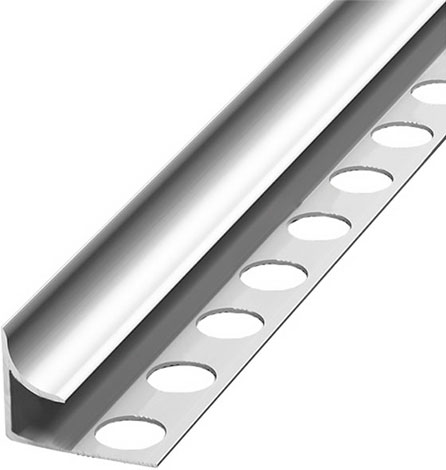 Профиль угловой внутренний для плитки 10 х 2500 мм серебро