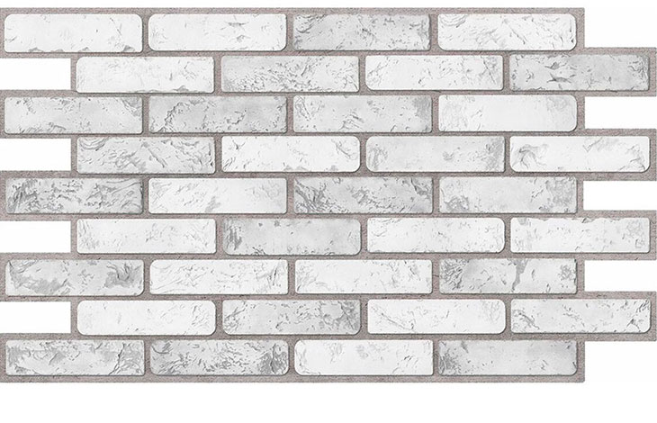 Панель ПВХ Кирпич светлый 971 × 498 мм (упаковка10 шт) GRACE