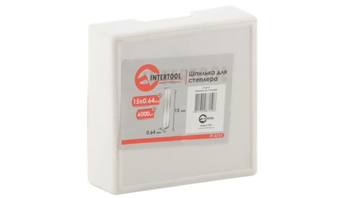 Шпилька для степлера, 6000 шт INTERTOOL