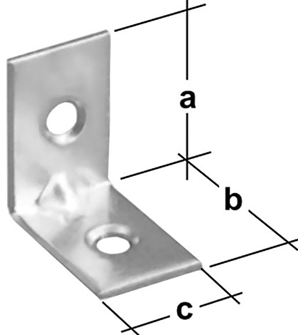 Угольник перфорированный мебельный узкий