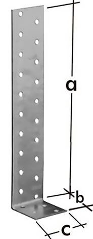 Угольник перфорированный анкерный