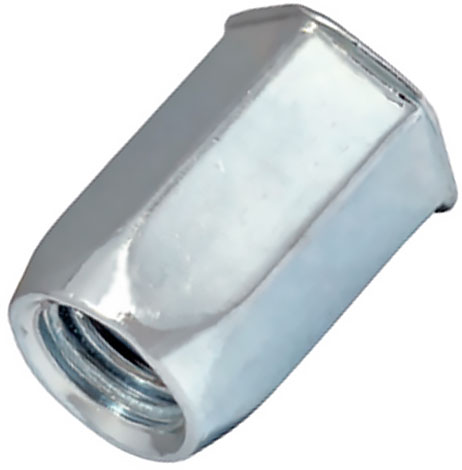 Заклепка-гайка шестигранная с головкой под потай