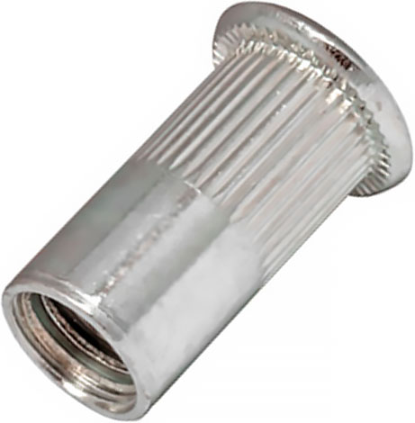 Заклепка-гайка из нержавеющей стали, плоская головка